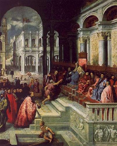 Paris Bordone Presentation of the Ring to the Doges of Venice oil painting picture